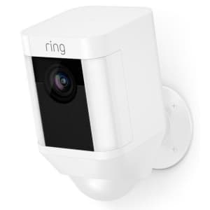 Certified Refurb Ring Spotlight Cam Battery HD Security Camera for $75