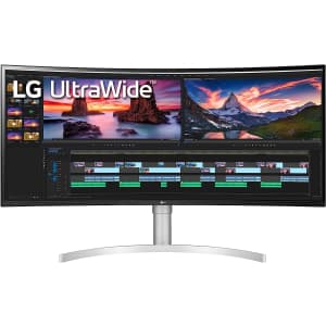 LG 38" 3840x1600 HDR 144Hz IPS FreeSync Curved UltraWide LED Monitor for $897 LG 38" 3840x1600 HDR 144Hz IPS FreeSync Curved UltraWide LED Monitor for $897