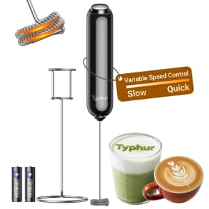 Typhur Variable Speed Handheld Milk Frother for $10 Typhur Variable Speed Handheld Milk Frother for $10
