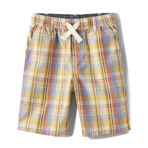 Gymboree,Boys,and Toddler Pull on Shorts,White Plaid,8 for $16