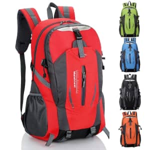 Nylon Waterproof Travel Backpack for $9