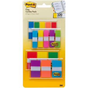 Post-it Flags 320-Count Assorted Color Combo Pack for $11