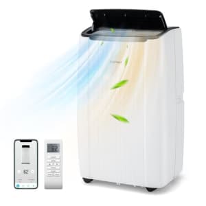 COSTWAY 12000 BTU Portable Air Conditioner with Heat, 4-in-1 Smart WiFi Enabled AC Unit, Fan & for $370 COSTWAY 12000 BTU Portable Air Conditioner with Heat, 4-in-1 Smart WiFi Enabled AC Unit, Fan & for $370