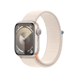 Apple Watch Series 9 [GPS 41mm] Smartwatch with Starlight Aluminum Case with Starlight Sport Loop for $299
