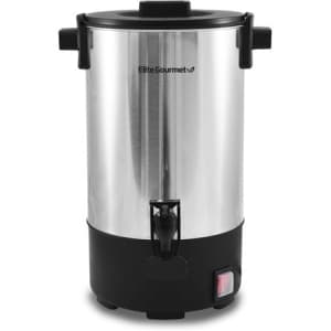 Elite Gourmet Maxi-Matic 30-Cup Stainless Steel Coffee Urn for $16