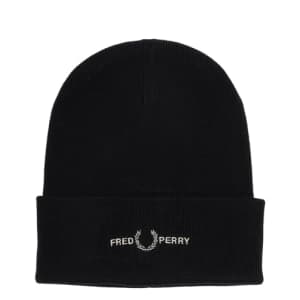 Fred Perry Men Beanie Black for $48