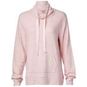 Splendid Women's Yoga Activewear Cowl Neck Pullover Hoodie, Heather Blush, S for $50