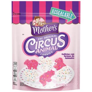 Mother's Circus Animal Cookies 11-oz. Bag for $2 via Sub. & Save Mother's Circus Animal Cookies 11-oz. Bag for $2 via Sub. & Save