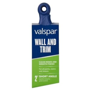 Valspar BRUSH PAINT WALL&TRIM ANG 2IN 880289200 for $11 Valspar BRUSH PAINT WALL&TRIM ANG 2IN 880289200 for $11