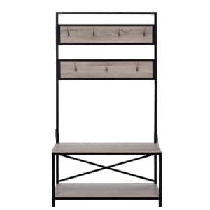 StyleWell Wood Hall Tree for $129 StyleWell Wood Hall Tree for $129