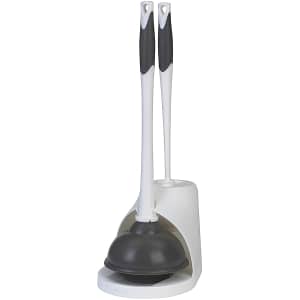 Clorox Toilet Plunger & Bowl Brush Combo Set w/ Caddy for $18