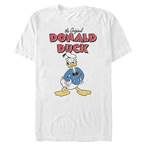 Disney Men's Characters Mad Donald T-Shirt, White, 3X-Large for $9