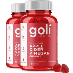 Goli Apple Cider Vinegar Gummy Vitamin 60-Count Bottle 2-Pack for $25 Goli Apple Cider Vinegar Gummy Vitamin 60-Count Bottle 2-Pack for $25