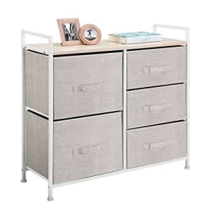 mDesign Storage Dresser Furniture Unit - Large Standing Organizer Chest for Bedroom, Office, Living for $65