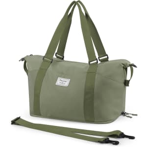 Baleine Travel Tote Bag with Shoe Storage for $16
