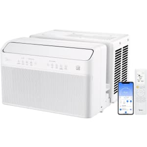 Midea 8,000 BTU U-Shaped Smart Inverter Window Air Conditioner for $225