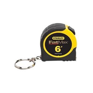 Stanley Tools Stanley Fat Max Fmht33706 1/2" X 6' Fatmax Keychain Tape Measure, 12 Pack for $9