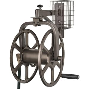 Liberty Garden Single Arm Navigator Rotating Hose Reel for $114 Liberty Garden Single Arm Navigator Rotating Hose Reel for $114