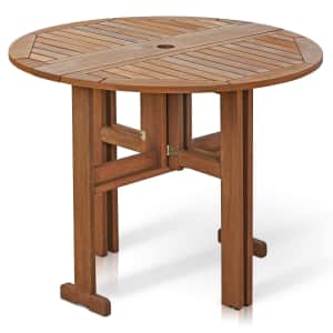 Red Barrel Studio Romney Teak Fliptop Outdoor Coffee Table for $180