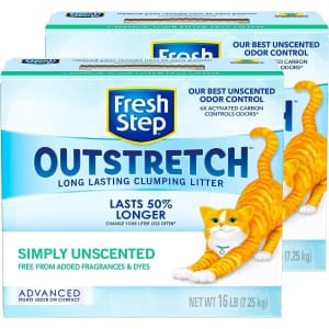 Fresh Step Outstretch Clumping Cat Litter 16-lb. Box 2-Pack for $15 via Sub. & Save