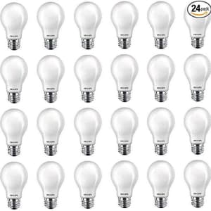 Philips 60W Equivalent A19 LED Light Bulb 24-Pack for $30