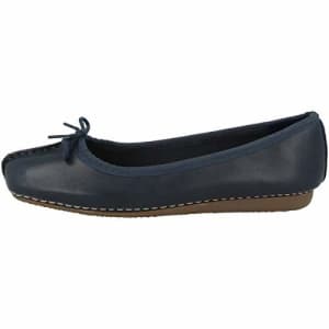 Clarks Women's Shoes Ballet Flats, Navy Leather, 8 for $68 Clarks Women's Shoes Ballet Flats, Navy Leather, 8 for $68