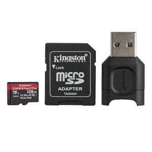 Kingston 128GB microSDXC Canvas React Plus 285MB/s Read UHS-II, C10, U3, V90, A1 Memory-Card for $121