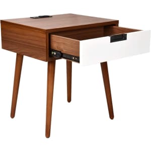 Frylr End Table with Charging Station for $99