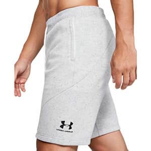 Under Armour Men's Spring Fleece Shorts, Onyx White (112)/Black, Small for $33 Under Armour Men's Spring Fleece Shorts, Onyx White (112)/Black, Small for $33