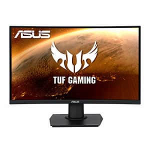 ASUS TUF Gaming VG24VQE 23.6 Curved Monitor, 1080P Full HD, 165Hz (Supports 144Hz), 1ms, Extreme for $129