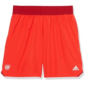 adidas Men's Donovan Mitchell Shorts, Vivid Red, Large for $18