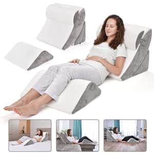 Britenway 4pc Bed Wedge Pillow Set for $56