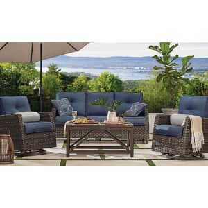 Member's Mark Fremont 4-Piece Patio Deep Seating Set with Sunbrella Fabric for $1199 for members