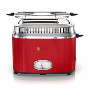 Russell Hobbs 2-Slice Retro Style Toaster, Red & Stainless Steel, TR9150RDR (Renewed) for $36 Russell Hobbs 2-Slice Retro Style Toaster, Red & Stainless Steel, TR9150RDR (Renewed) for $36