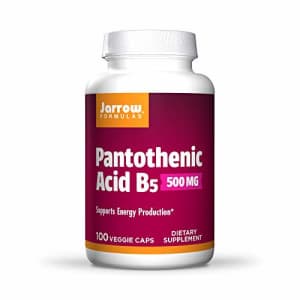 Jarrow Formulas Pantothenic Acid, B5, Supports Energy Production, 500 mg, 100 Capsules (Pack of 3) for $15
