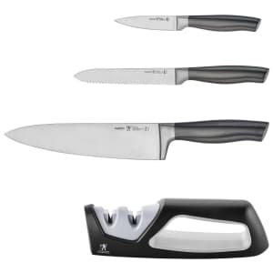 J.A. Henckels Graphite 4-Piece Knife Starter Set for $30