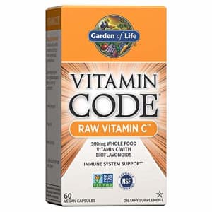Garden of Life Vitamin Code Raw Vitamin C - 60 Capsules, 500mg Whole Food Vitamin C, Fruit & Veggie for $19