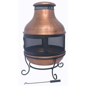 BH&G Wood-Burning Copper Chiminea Fire Pit for $117
