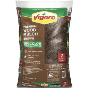 Vigoro 2-Cu. Ft. Bagged Premium Wood Mulch for $3