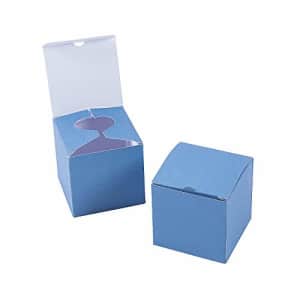 Fun Express DUSTY BLUE FAVOR BOXES 24PC - Party Supplies - 24 Pieces for $11