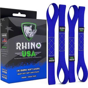 Rhino USA Soft Loop Motorcycle Tie-Down Strap 4-Pack for $15