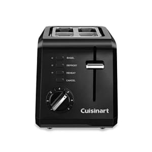 Cuisinart Compact 2-Slice Toaster - CPT-122 - Black (Renewed) for $25