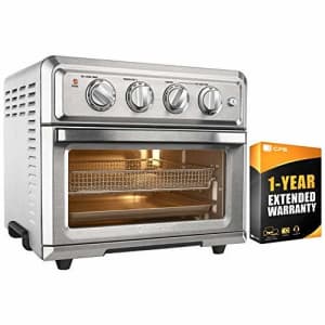 Cuisinart TOA-60 Convection Toaster Oven Air Fryer with Light, Silver w/ 1 Year Extended Warranty for $170