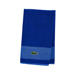 Lacoste Match Bath Towel, 100% Cotton, 600 GSM, 30"x52", Surf Blue for $45