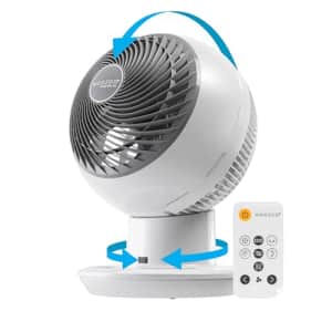 IRIS USA WOOZOO Fan with Remote, Fathers Day Gift Oscillating Desk Fan, Table Air Circulator, Globe for $115
