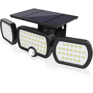 Jesled Solar LED Motion Sensor Flood Light for $25