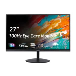 Acer SB272 EBI 27" Full HD (1920 x 1080) IPS Zero-Frame Gaming Office Monitor | AMD FreeSync for $120