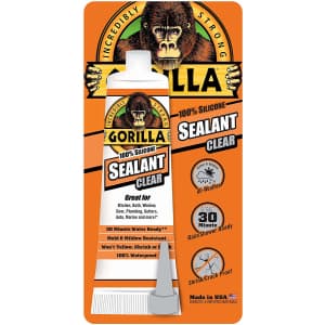 Gorilla Silicone Sealant Caulk 3-oz. Tube for $4 Gorilla Silicone Sealant Caulk 3-oz. Tube for $4