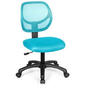 Giantex Low-Back Computer Desk Chair, Swivel Armless Mesh Task Office Chair Adjustable Home for $65