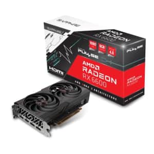 Sapphire 11310-01-20G Pulse AMD Radeon RX 6600 Gaming Graphics Card with 8GB GDDR6, AMD RDNA 2 for $235